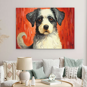 Loyal Woof - Dog Wall Art in Black Frame