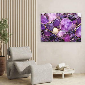 Luminous Harmony - Purple Wall Art
