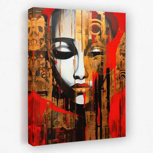 Lustrous Splendor - Female Canvas Wall Art