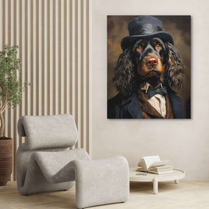 Luxury Cocker Spaniel - Large Surrealism Canvas Print