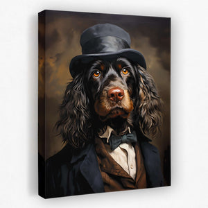 Luxury Cocker Spaniel - 3 Piece Suit Canvas Wall Art