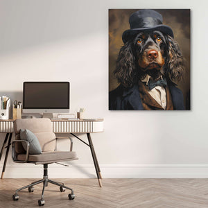 Luxury Cocker Spaniel - Surrealism Wall Art in Black Frame