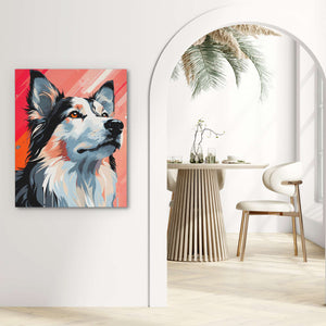 Mesmerized Husky - Luxury Wall Art