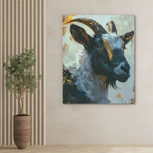 Mighty Mountain Goat - Large Canvas Print