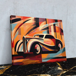 Mobsters Ride - Large Abstract Canvas Print