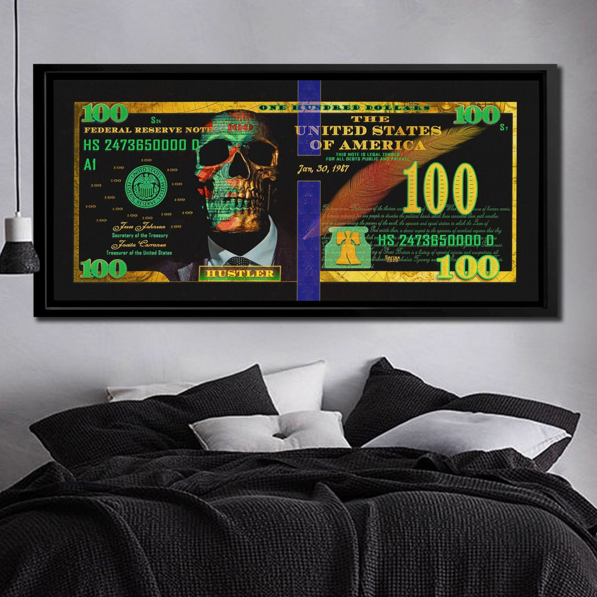 Money Market $100 Bill - Luxury Wall Art