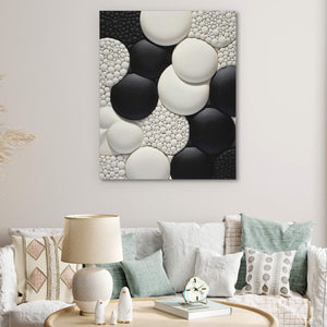 Monochrome Circles - Luxury Wall Art