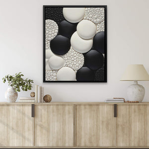 Monochrome Circles - Luxury Wall Art