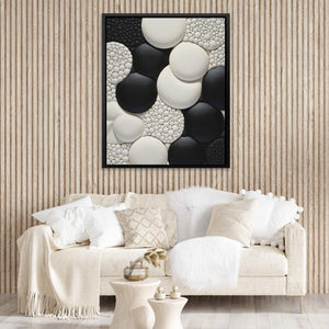 Monochrome Circles - Luxury Wall Art
