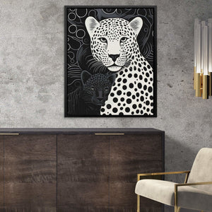 Monochrome Leopards - Luxury Wall Art