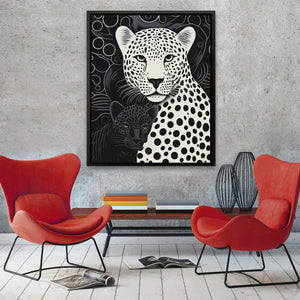 Monochrome Leopards - Luxury Wall Art
