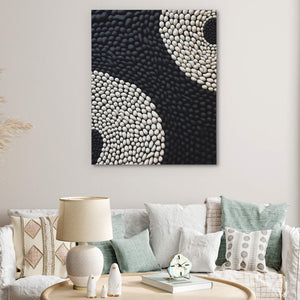 Monochrome Waves - Luxury Wall Art