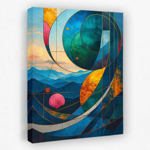 Mountain Window - Landscapes Canvas Wall Art