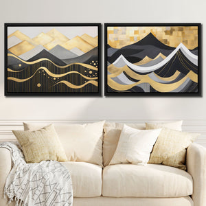 Mountains and Seas (2) Set - Luxury Wall Art