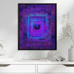 Mysterious Orb - Abstract Wall Art in Black Frame