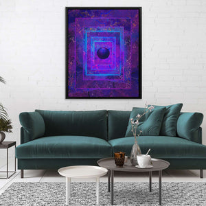 Mysterious Orb - Abstract Purple Canvas Wall Art