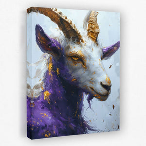 Mythical Goat - Animals Canvas Wall Art