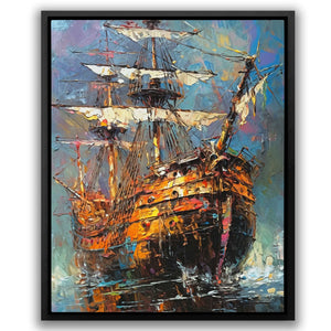 Nautical Dreams - Blue Gray Canvas Print