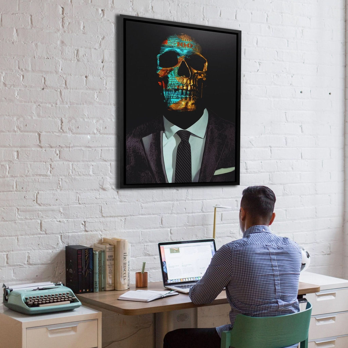 Never Stop Hustling - Luxury Wall Art