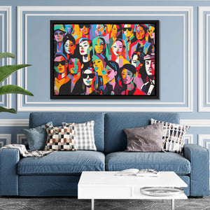 Night at the Club - Oversized Face Canvas Wall Art