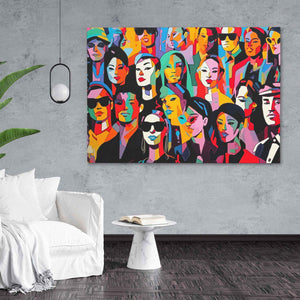 Night at the Club - Pop Art Wall Art Print
