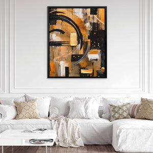 Obsidian Fusion - Black Canvas Print