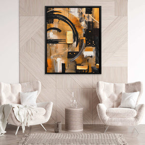 Obsidian Fusion - Black Wall Art