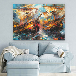 Oceanic Takeover - Oversized Oceanic Canvas Wall Art