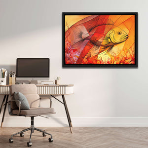 Orange Fish - Luxury Wall Art