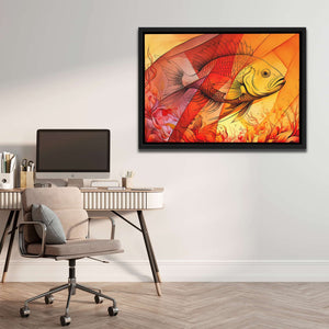 Orange Fish - Luxury Wall Art
