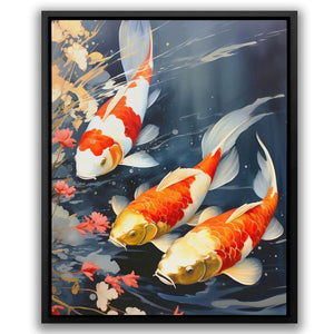 Orange Koi Fish - Luxury Wall Art