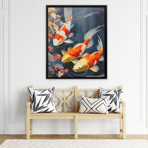 Orange Koi Fish - Luxury Wall Art