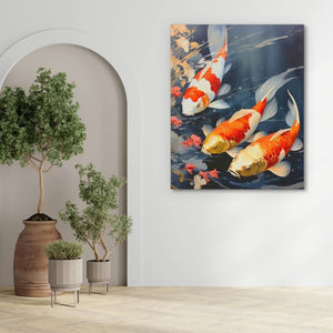 Orange Koi Fish - Luxury Wall Art