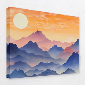 Peaceful Mountains - Landscapes Canvas Wall Art