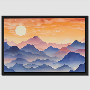 Peaceful Mountains - Luxury Wall Art