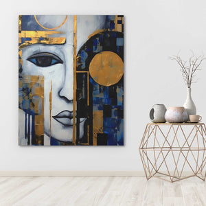 Pearl Essence - Abstract Wall Art in Black Frame