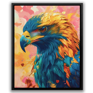 Pink and Gold Eagle - Luxury Wall Art