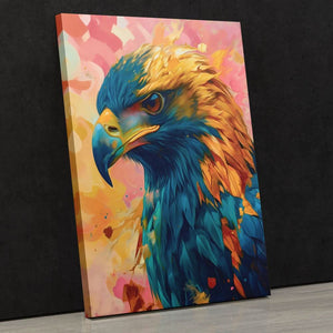 Pink and Gold Eagle - Luxury Wall Art