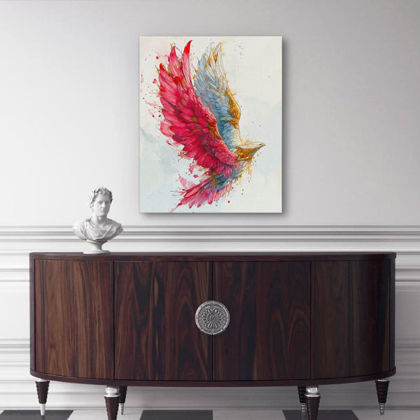 Pink Hawk in a room