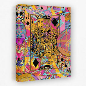 Pink Jack of Diamonds - Luxury Wall Art
