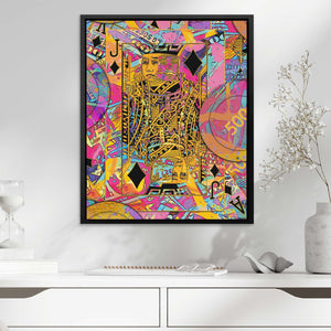 Pink Jack of Diamonds - Luxury Wall Art