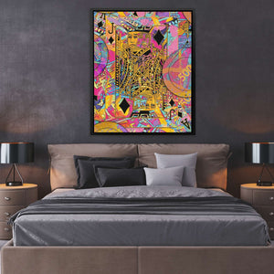 Pink Jack of Diamonds - Luxury Wall Art