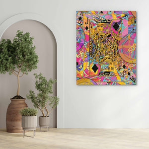 Pink Jack of Diamonds - Luxury Wall Art