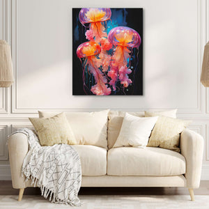 Pink Jelly Fish - Luxury Wall Art