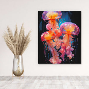 Pink Jelly Fish - Luxury Wall Art