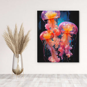 Pink Jelly Fish - Luxury Wall Art