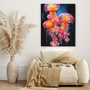 Pink Jelly Fish - Luxury Wall Art