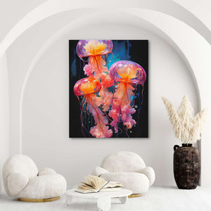 Pink Jelly Fish - Luxury Wall Art