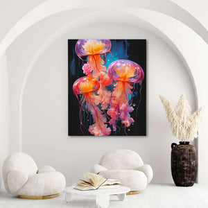 Pink Jelly Fish - Luxury Wall Art