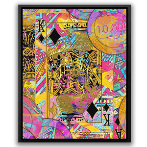 Pink King of Diamonds - Luxury Wall Art